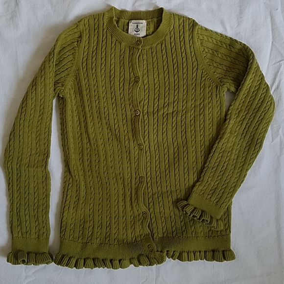 Lands' End Girls Cable Cardigan - Picture 1 of 4
